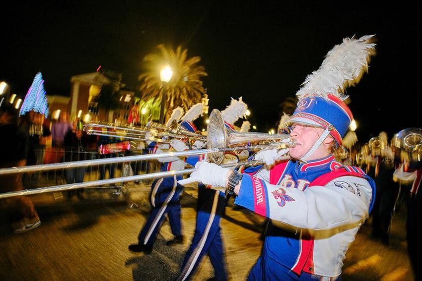 Jaguar Marching Band playing Trombone