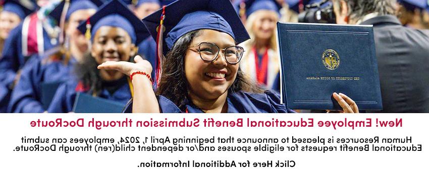 New! Employee Educational Benefit Submission through DocRoute

Human Resources is pleased to announce that beginning April 1, 2024, employees can submit
Educational Benefit requests for eligible spouses and/or dependent child(ren) through DocRoute. 

Click Here for Additional Information.